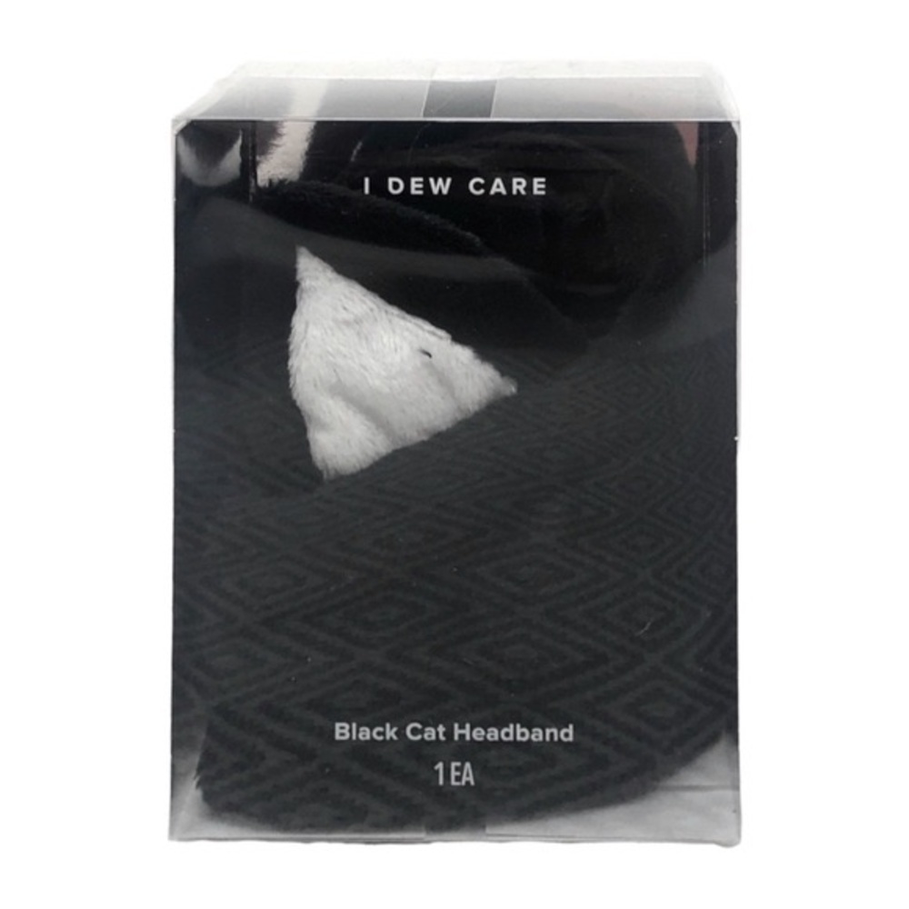 🌺 I Dew Care Black Cat Super Soft Headband NIB - Picture 3 of 5